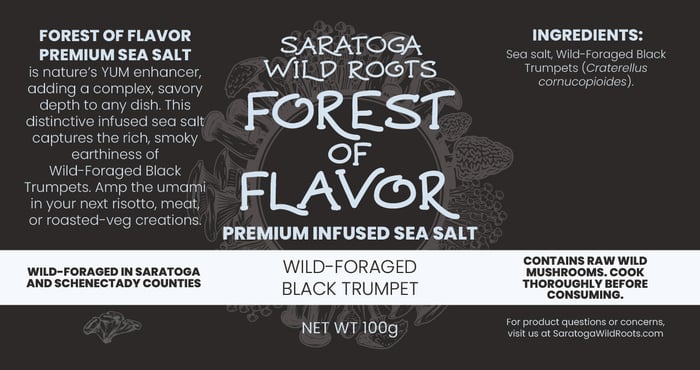 Forest of Flavor Premium Infused Sea Salt - Wild-Foraged Black Trumpet image