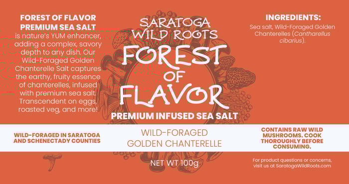 Forest of Flavor Premium Infused Sea Salt - Wild-Foraged Golden Chanterelle image