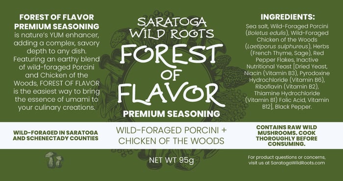 Forest of Flavor Premium Seasoning - Wild-Foraged Porcini and Chicken of the Woods image